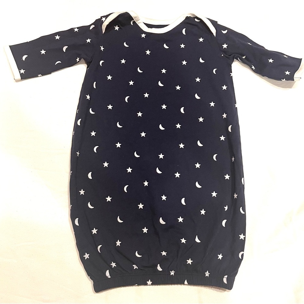 No Brand Dark Blue with Moon and Star Design Onesie for Baby